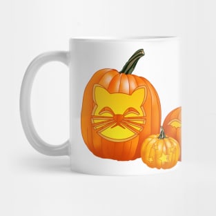 Spooky Jack-O-Lantern Trio (Bright Green) Mug